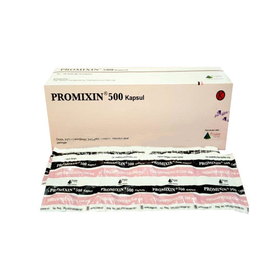 Promixzin Promixin 500 mg 10 Kapsul – Bali Pharmacy