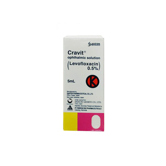 Cravit 0.5% Eye Drops 5 ml