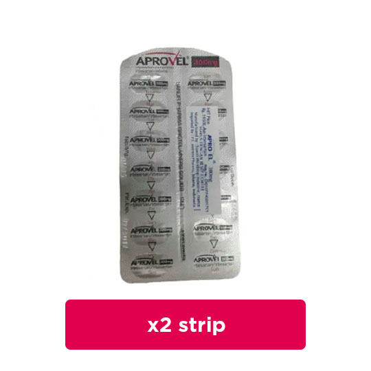 Aprovel 300 mg 2 Strip (14 Tablet/Strip) - Obat Rutin