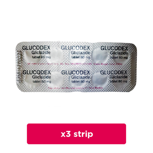 Glucodex 80 mg 3 Strip (10 Tablet/Strip) - Obat Rutin