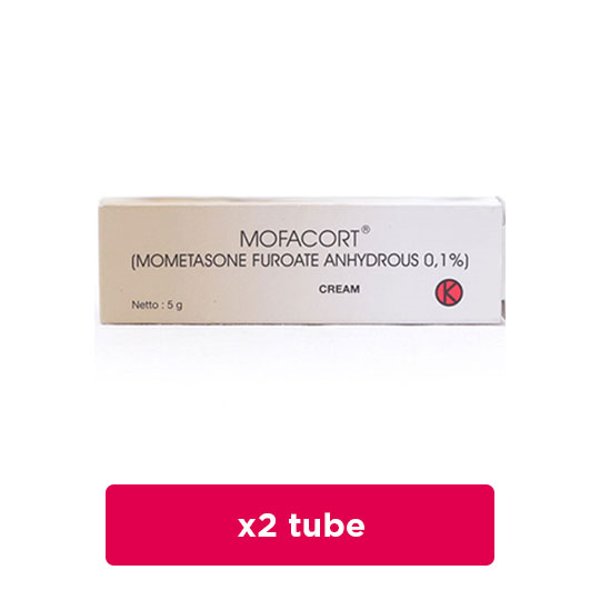 Mofacort 0.1% Cream 5 g 2 Tube - Hemat Borongan