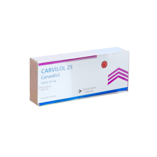 Carvilol 25 mg 10 Tablet