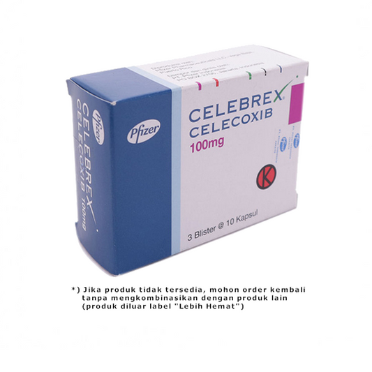 Celebrex 100 mg 3 Strip (10 Kapsul/Strip) - Hemat Borongan