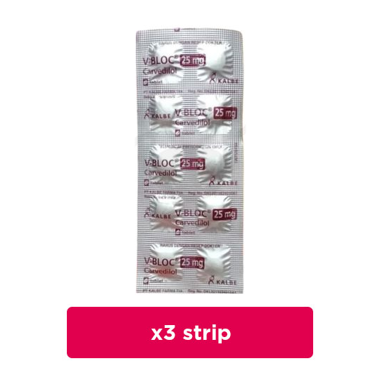 V Bloc 25 mg 3 Strip (10 Tablet/Strip) - Obat Rutin