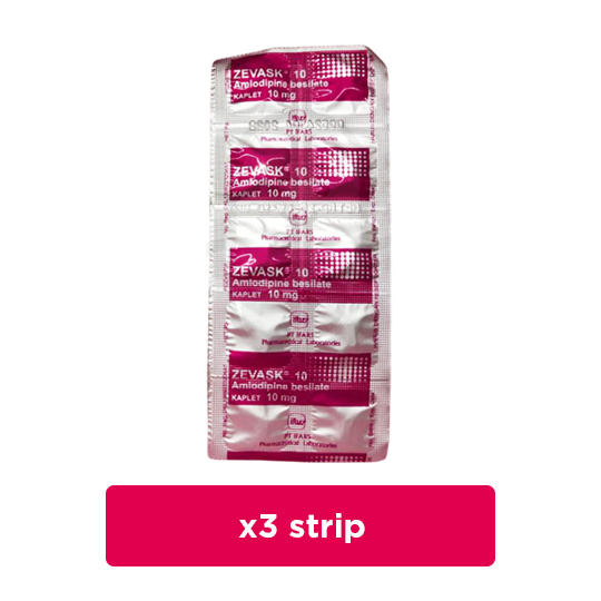 Zevask 10 mg 3 Strip (10 Kaplet/Strip) - Obat Rutin