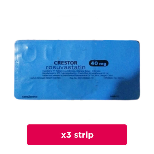 Crestor 40 mg 3 Strip (10 Tablet/Strip) - Obat Rutin