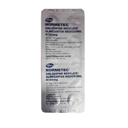 Normetec 5 mg/20 mg 10 Tablet