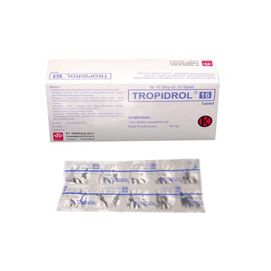 Tropidrol 16 mg 10 Tablet