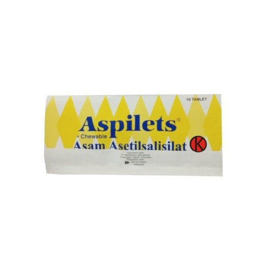 Aspilets 80 mg 10 Tablet Kunyah