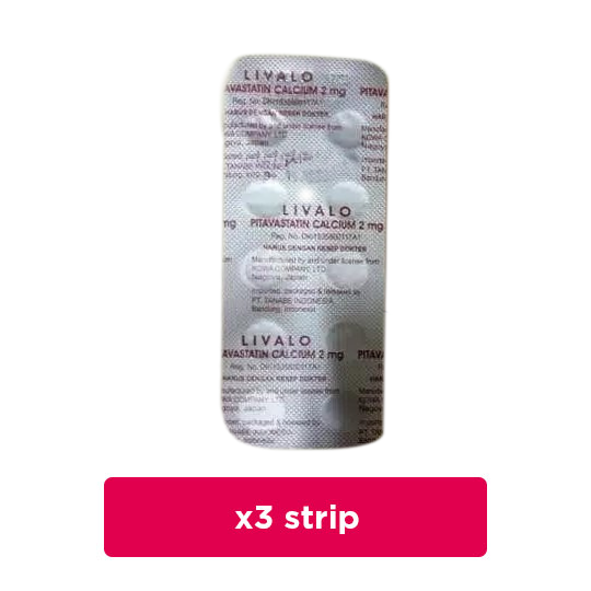 Livalo 2 mg 3 Strip (10 Tablet/Strip) - Obat Rutin