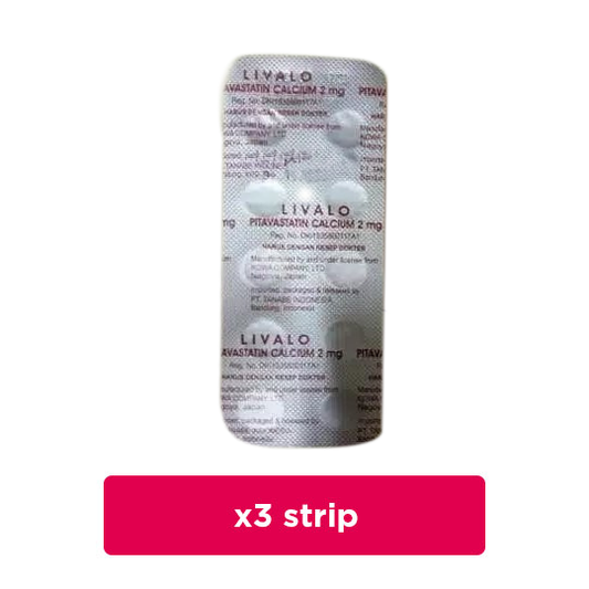 Livalo 2 mg 3 Strip (10 Tablet/Strip) - Obat Rutin