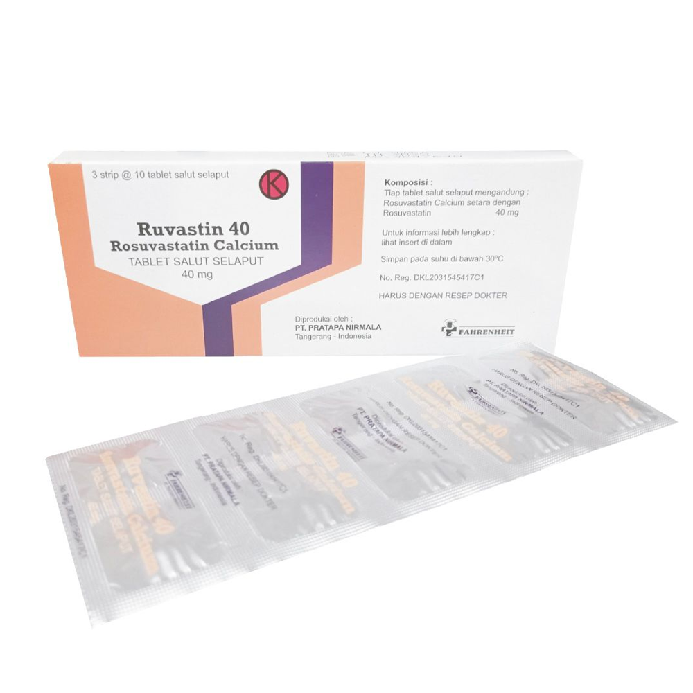 Ruvastin 40 mg 10 Tablet