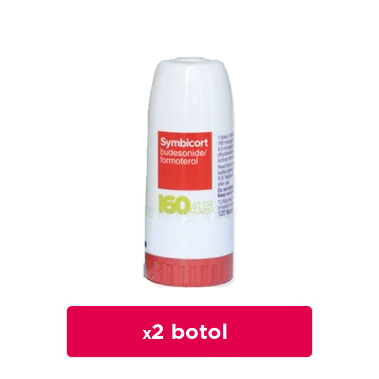 Symbicort 160 mcg/4.5 mcg 120 Dosis 2 Botol - Obat Rutin