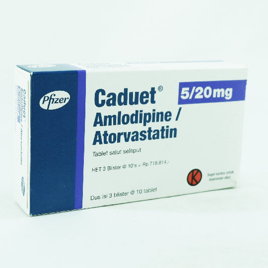 Caduet 5 mg/20 mg Tablet