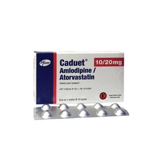 Caduet 10 mg/20 mg Tablet