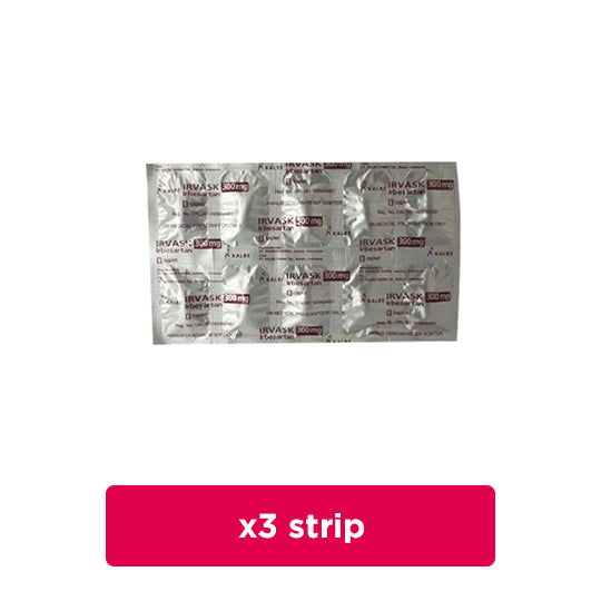 Irvask 300 mg 3 Strip (10 Tablet/Strip) - Obat Rutin