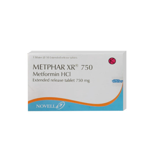 Metphar XR 750 mg 10 Tablet