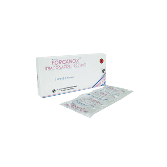 Forcanox 100 mg 6 Kapsul