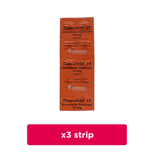 Farsorbid 10 mg 3 Strip (10 Tablet/Strip) - Obat Rutin