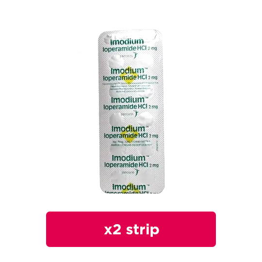 Imodium 2 mg 2 Strip (10 Tablet/Strip) - Hemat Borongan