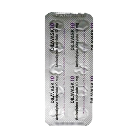 Dilavask 10 mg 10 Tablet