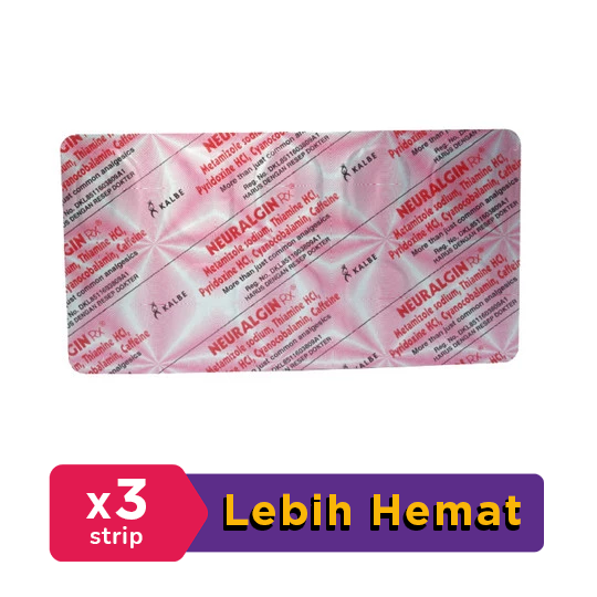 Neuralgin Rx 3 Strip (10 Kaplet/Strip) - Hemat Borongan