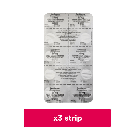 Jardiance 10 mg 3 Strip (10 Tablet/Strip) - Obat Rutin