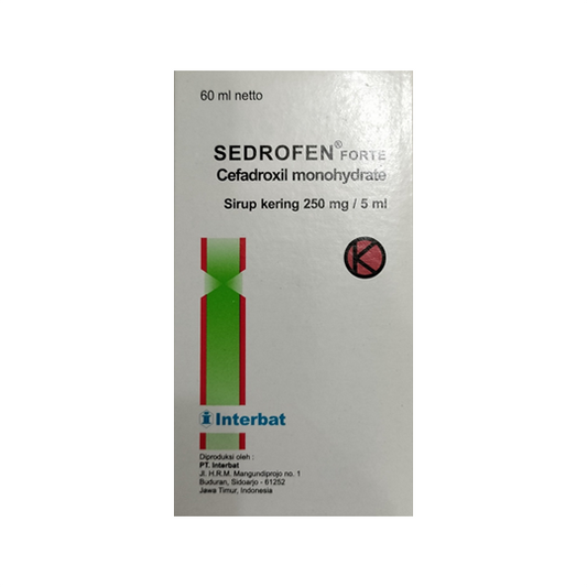 Sedrofen Forte 250 mg/5 ml Dry Sirup 60 ml