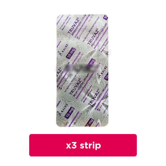 Truvaz 10 mg 3 Strip (10 Tablet/Strip) - Obat Rutin