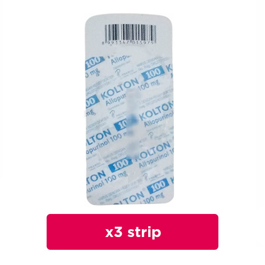 Kolton 100 mg 3 Strip (10 Tablet/Strip) - Hemat Borongan