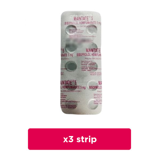 Maintate 5 mg 3 Strip (10 Tablet/Strip) - Obat Rutin