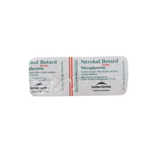 Nitrokaf Retard Forte 5 mg 10 Kapsul