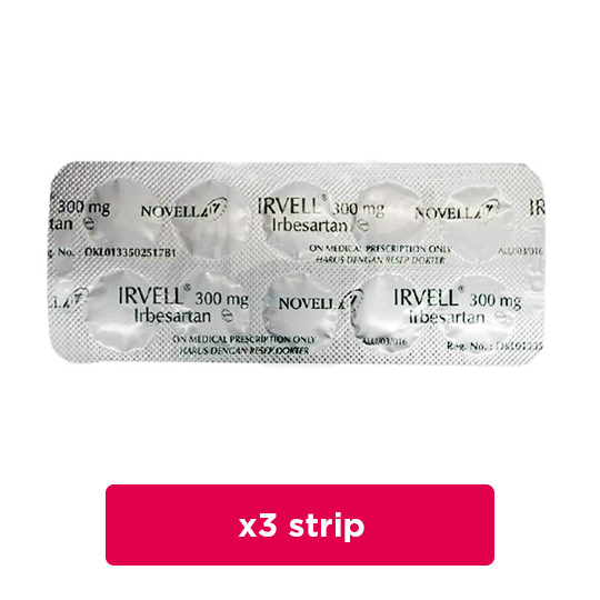 Irvell 300 mg 3 Strip (10 Tablet/Strip) - Obat Rutin