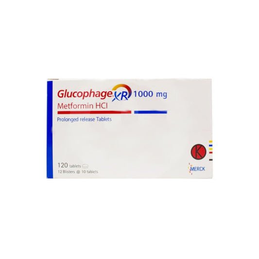 Glucophage XR 1000 mg 10 Tablet