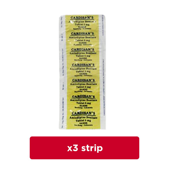 Cardisan 5 mg 3 Strip (10 Tablet/Strip) - Obat Rutin – Bali Pharmacy