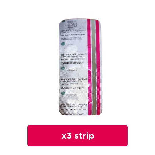 Bisoprolol 5 mg 3 Strip (10 Tablet/Strip) - Obat Rutin