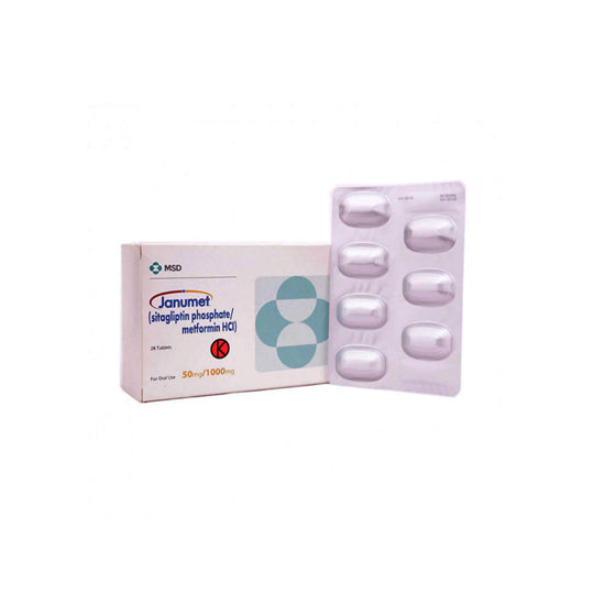 Janumet 50 mg/1000 mg 7 Tablet