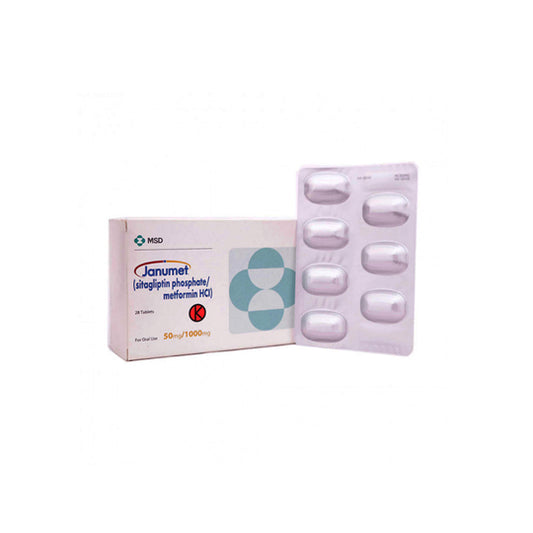 Janumet 50 mg/1000 mg 7 Tablet