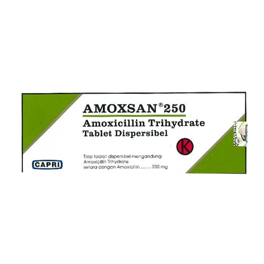 Amoxsan 250 mg 10 Tablet Dispersible