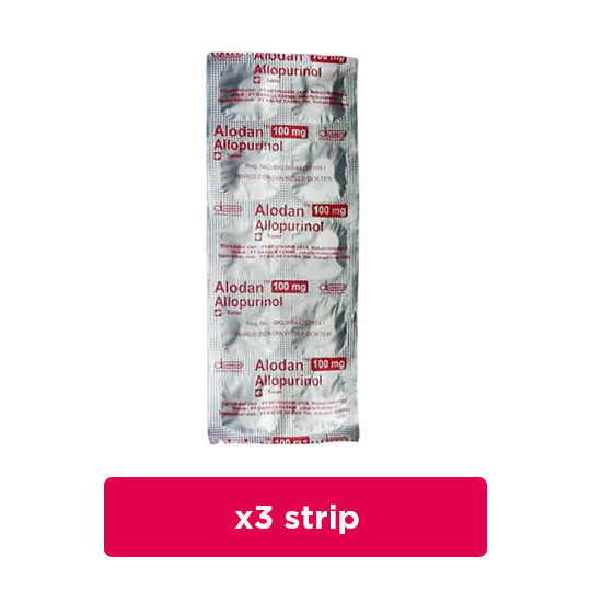 Alodan 100 mg 3 Strip (10 Tablet/Strip) - Hemat Borongan