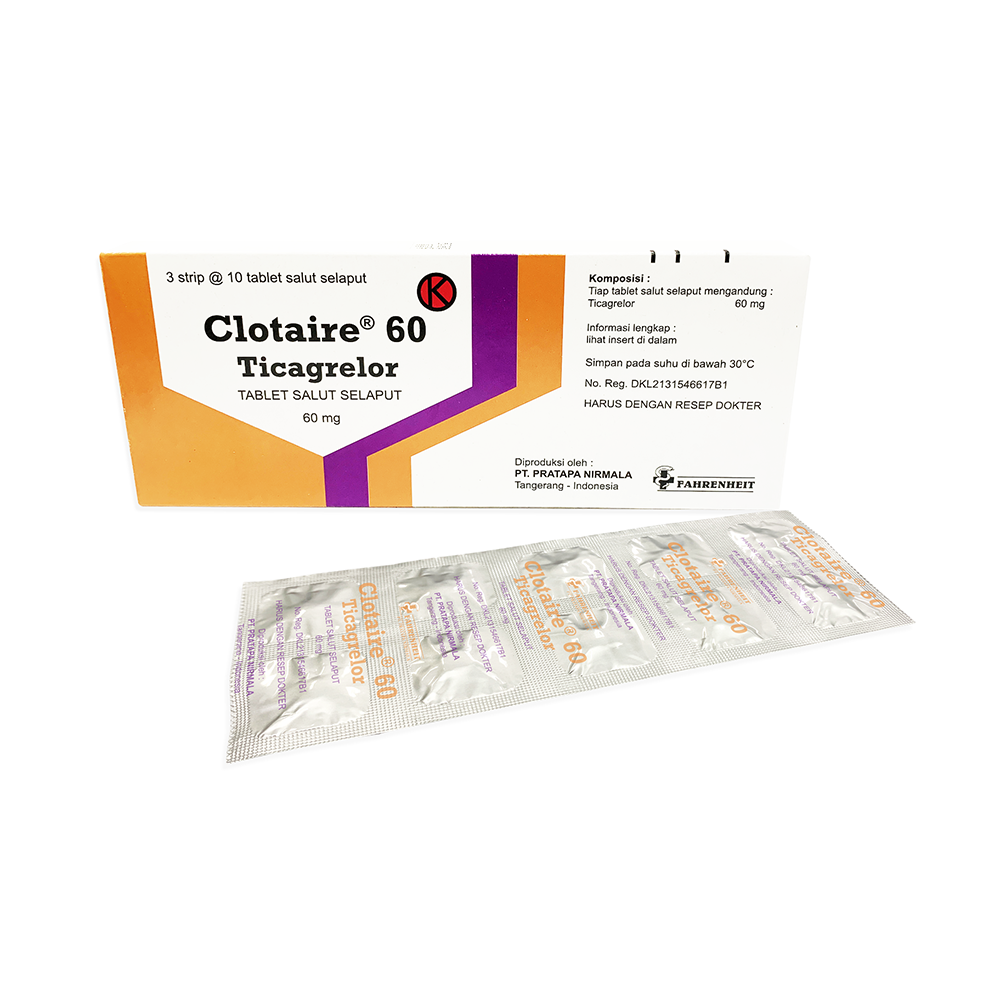 Clotaire 60 mg 10 Tablet