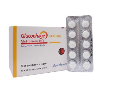 Glucophage 500 mg 10 Tablet