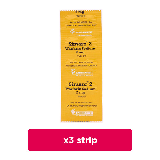 Simarc 2 mg 3 Strip (10 Tablet/Strip) - Obat Rutin