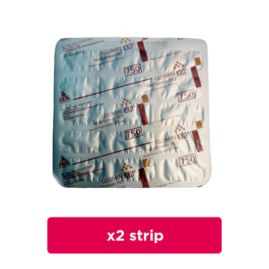 Glumin XR 750 mg 2 Strip (15 Tablet/Strip) - Obat Rutin