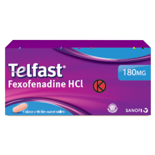 Telfast 180 mg 10 Tablet