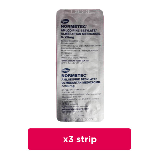 Normetec 5 mg/20 mg 3 Strip (10 Tablet/Strip) - Obat Rutin